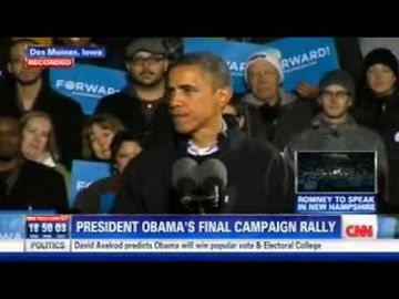President Obama wipes away tears during final campaign rally