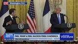 MACRON COMMENDS TRUMP FOR HIS DESIRE FOR PEACE