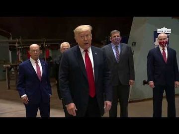 President Trump Participates in a Tour of Fincantieri Marinette Marine