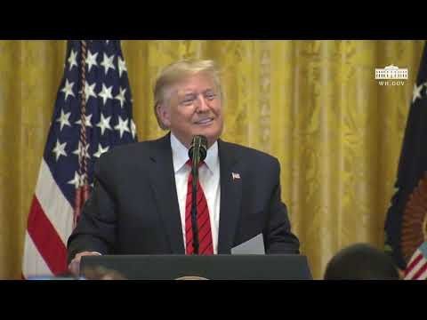 President Trump and The First Lady Participate in an African American History Month Reception