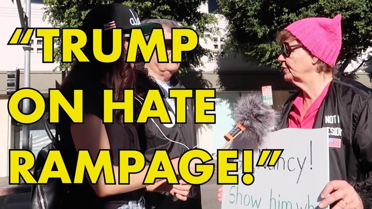 Unhinged Pussy Hat Pelosi Supporter Claims “Trump is on a HATE RAMPAGE!”