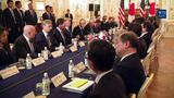 President Trump Participates in an Expanded Bilateral Meeting with Prime Minister Abe