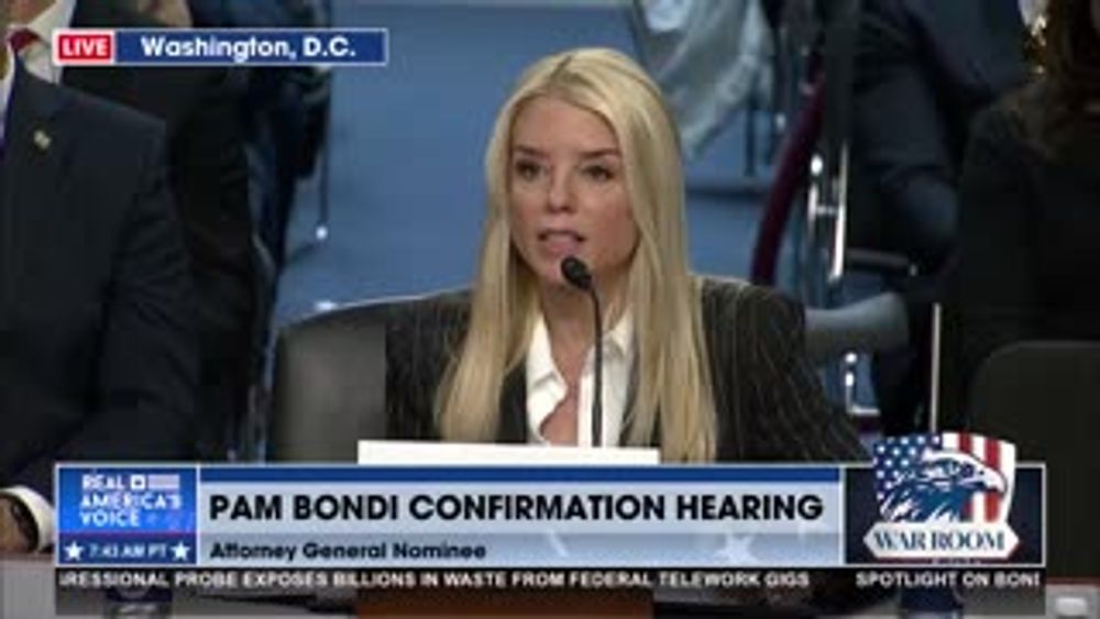 PAM BONDI WILL NOT POLITICIZE THE AG OFFICE