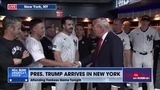 TRUMP GREETS THE NEW YORK YANKEES BEFORE TONIGHT’S GAME