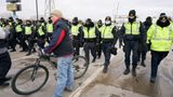 Report: Police succeed in clearing most Freedom Convoy protesters from U.S.-Canada Ambassador Bridge