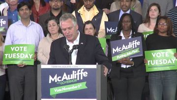 Obama takes the stage as Virginia governor’s race nears end