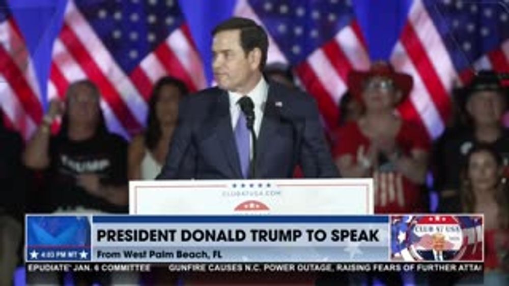 Marco Rubio Addresses the Crowd