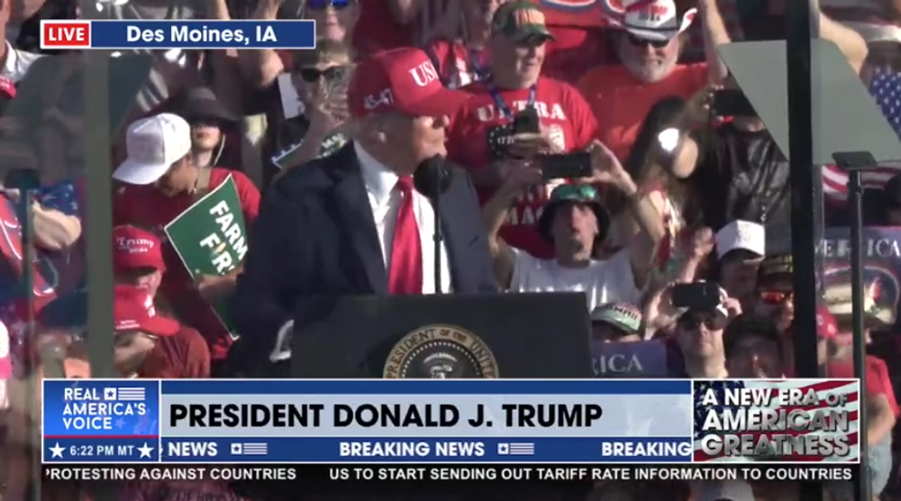 THE CROWD ERUPTS INTO “USA, USA, USA”