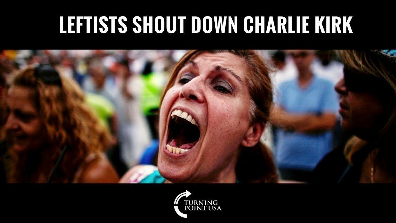 Leftists Shout Down Charlie Kirk