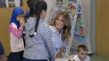 First Lady Melania Trump Visits with Students in Florida