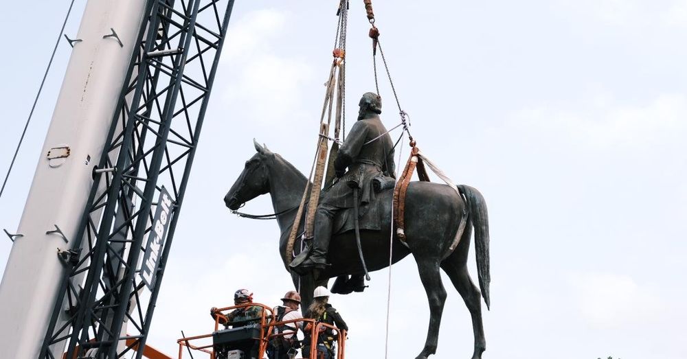 Three remaining Confederate statutes removed from Virginia's Capitol, including 'Stonewall' Jackson