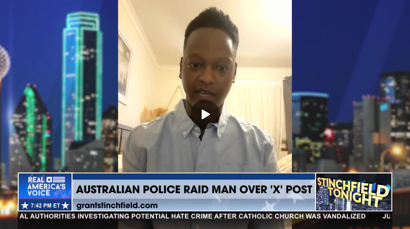 AUSTRALIAN POLICE RAID MAN’S HOME OVER TWEET