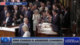 HAPPENING NOW: KING CHARLES III ARRIVES IN FRONT OF CONGRESS