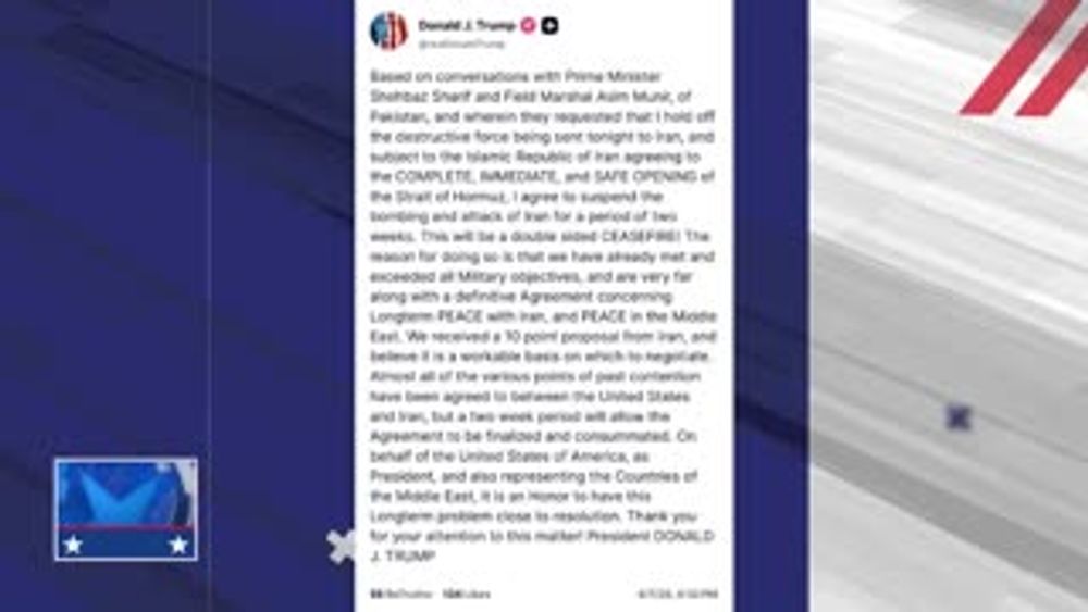 BREAKING: CEASEFIRE WITH IRAN