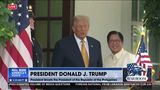 TRUMP GREETS PRESIDENT OF PHILIPPINES