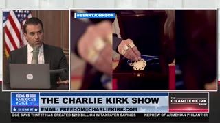 A CROSS ENGRAVED ON CHARLIE KIRK'S MEDAL OF FREEDOM