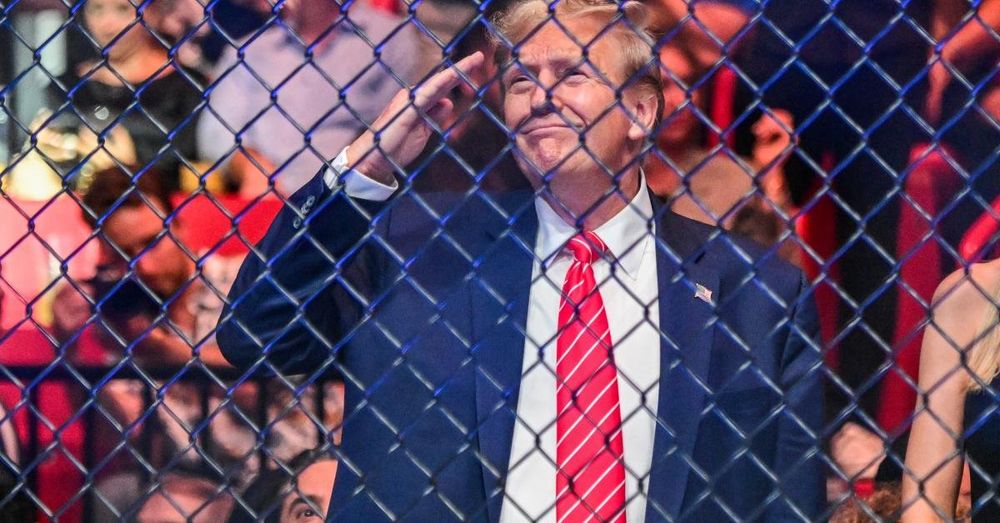 Trump hosts UFC fighters in Oval office to promote upcoming fight on White House lawn