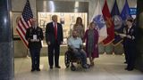 President Trump Awards The Purple Heart