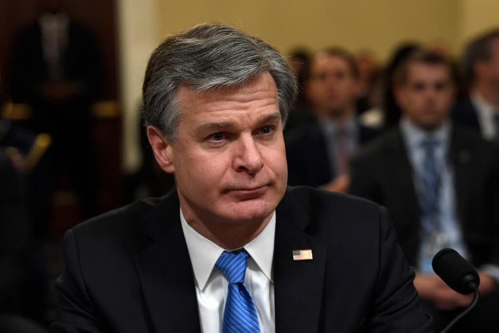 FBI Director Christopher Wray testifies before the House Homeland Security Committee on Capitol Hill in Washington, Wednesday,…