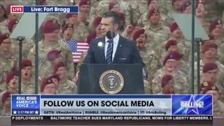 PETE HEGSETH AT FORT BRAGG