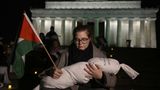 Lincoln Memorial steps vandalized with 'Free Gaza,' red paint