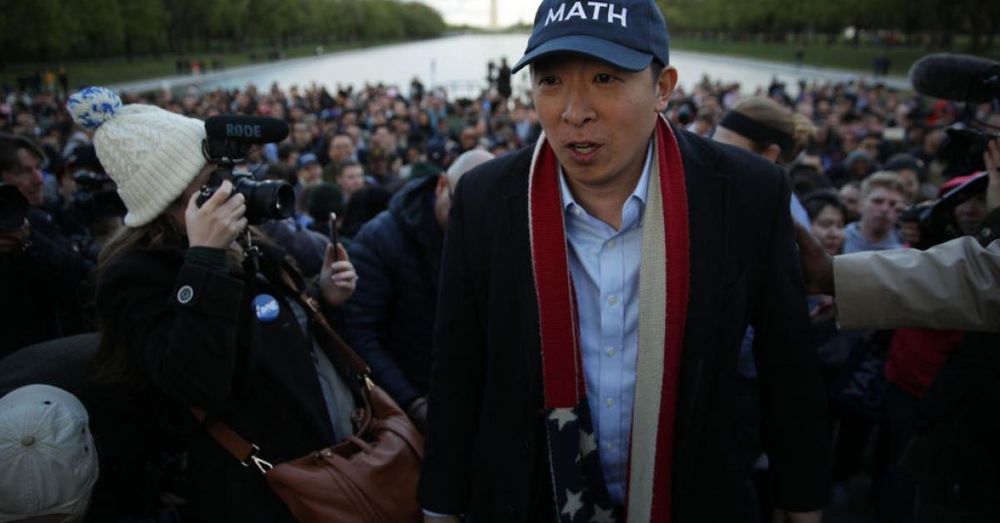 Andrew Yang says he's talked with third-party No Labels, sidesteps questions about presidential bid