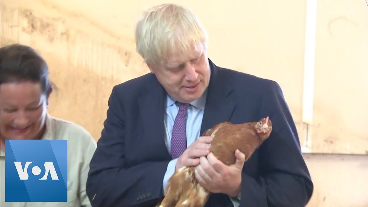 Britain Prime Minister Boris Johnson Inspects Poultry