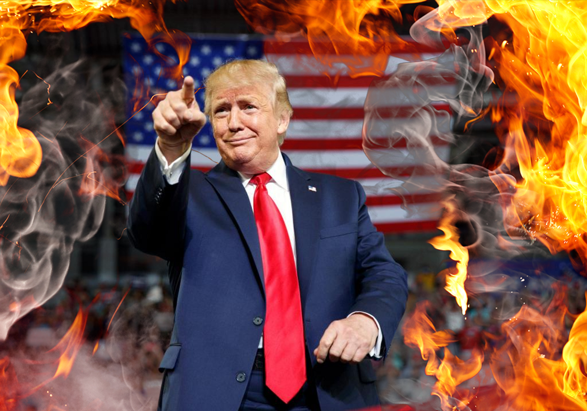 THE LEFT KEEPS FANNING THE FLAMES OF TRUMP HATRED