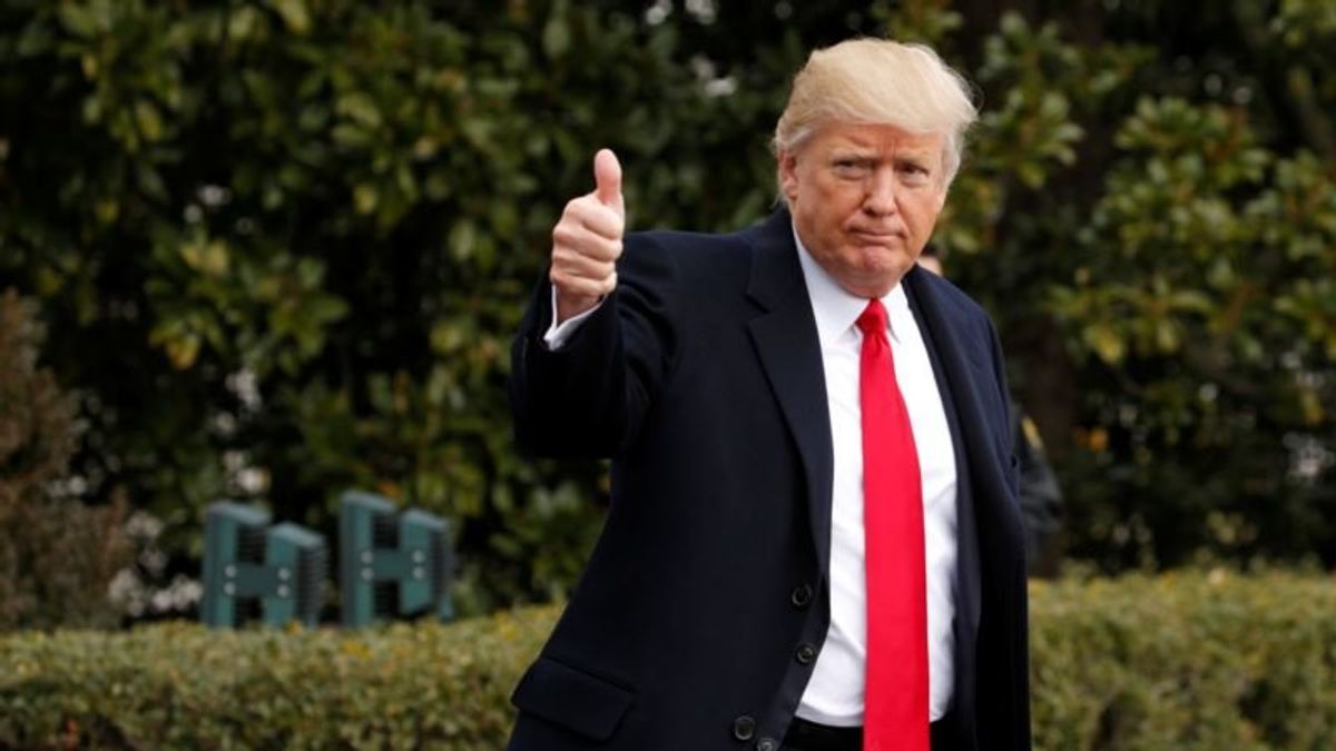 Trump Gives Himself an A+ as President