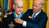 Biden blasted after leaving Medal of Honor ceremony before closing prayer