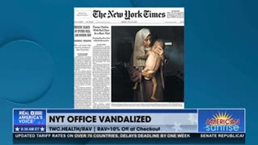 NYT BUILDING VANDALIZED