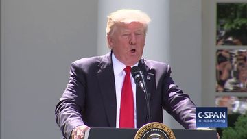 President Trump: “The United States will withdraw from the Paris Climate Accord.” (C-SPAN)