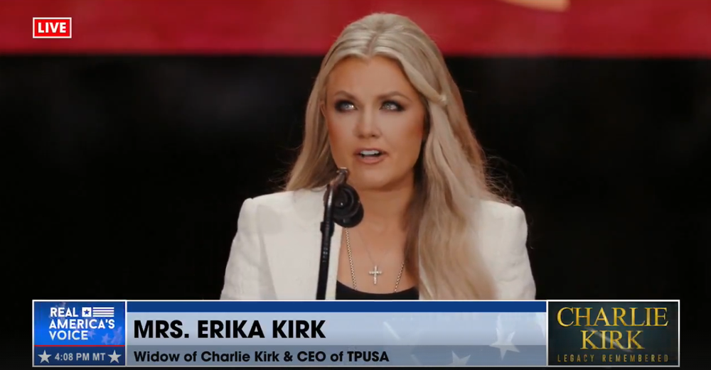 ERIKA KIRK ON WHAT FAMILY LOOKS LIKE