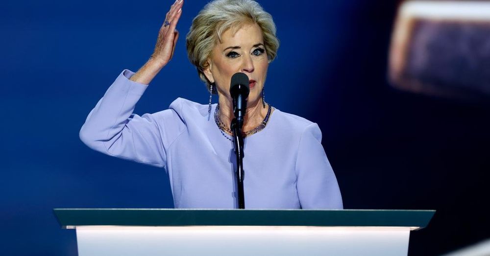 Linda McMahon presents the Department of Education a WWE-style "SmackDown"