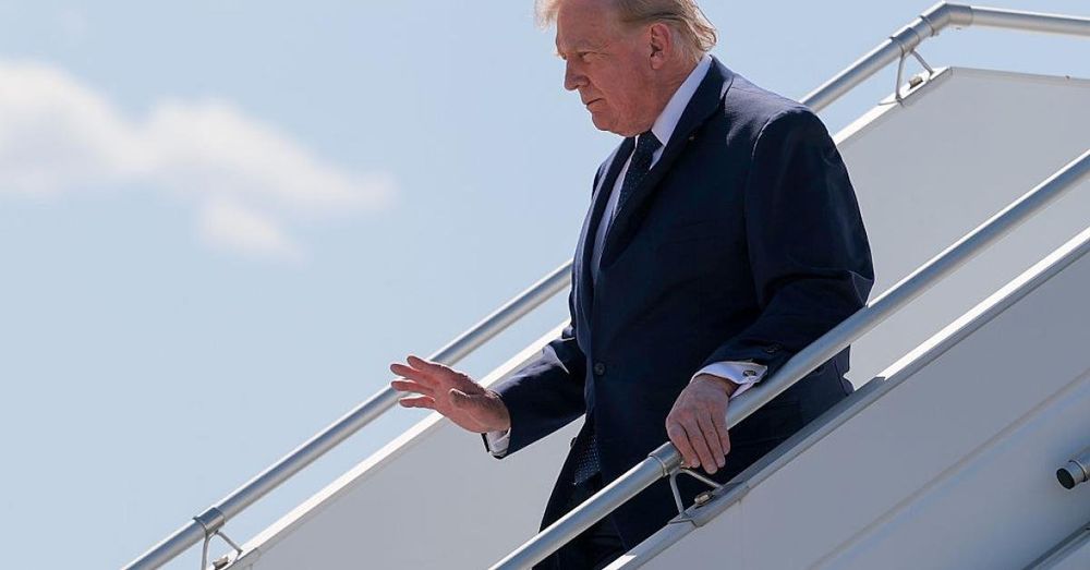 Trump touches down in Geneva for G7 meeting