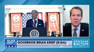 GA Governor Brian Kemp Reacts to Biden's Recent Visit to Georgia