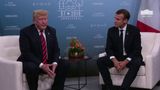 President Trump Participates in a Bilateral Meeting with the President of the French Republic