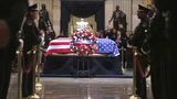 President Trump and the First Lady Pay Their Respects to President George H.W. Bush