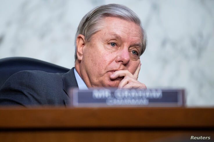 Senate Judiciary Committee Chairman Sen. Lindsey Graham (R-SC) attends the second day of the U.S. Supreme Court nomination hearings.