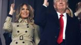 Trump, wife delight Braves fans by joining in tomahawk chop at World Series