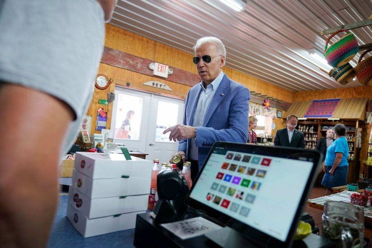 Biden Goes for Cherries Not Speeches on Campaign-style Michigan Trip