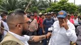 Ben Bergquam & Oscar El Blue in Guatemala at citizen protest against their government