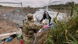 Texas continues to build concertina wire barriers, border wall