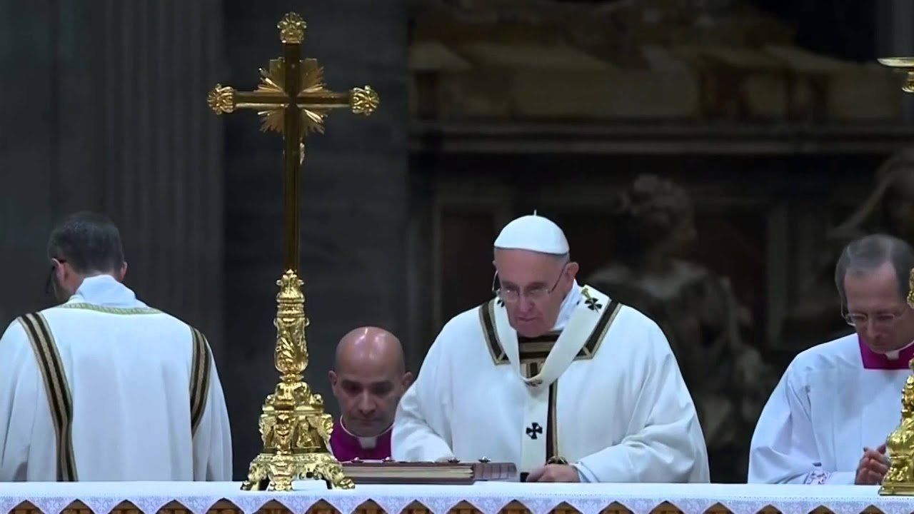 Pope Francis celebrates Christmas Eve mass