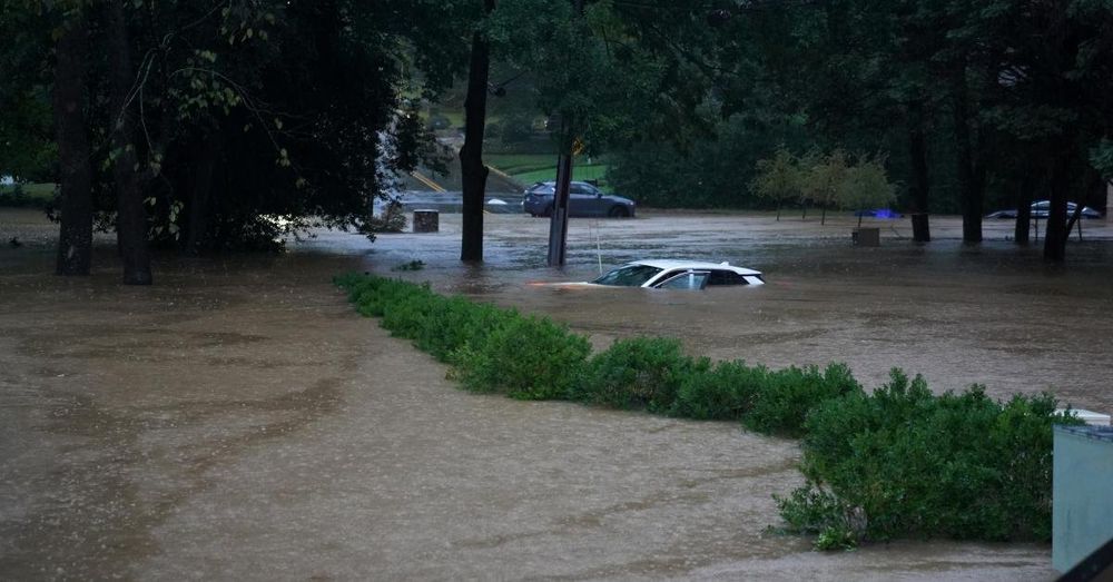 North Carolina village under water due to flooding from Hurricane Helene