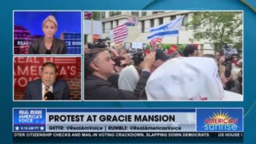 GRACIE MANSION PROTEST ERUPTS OVER ANTISEMITISM