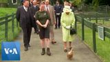 Queen Elizabeth Meets Olive the Duck in Edinburgh