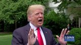 President Trump speaks to media while departing White House (C-SPAN)