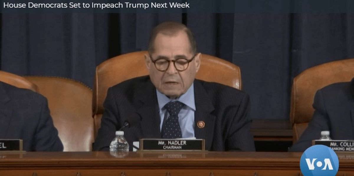 House Democrats Set to Impeach Trump Next Week