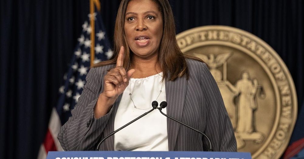 New York AG James gets DOJ subpoena over investigation into if she violated Trump's civil rights